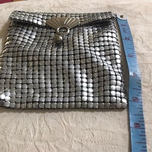Art Deco silver mesh metal purse
